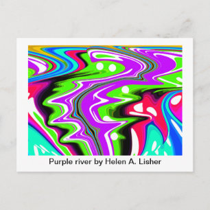 Cartão Postal Arte fluvial