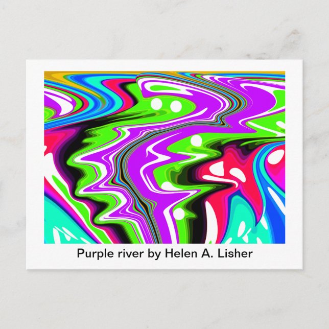 Cartão Postal Arte fluvial (Frente)