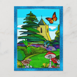 Cartão Postal Arte Folical do Jardim Inglês