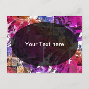 Cartão Postal Arte Fractal Apofítica - Modelo da teia de aranha