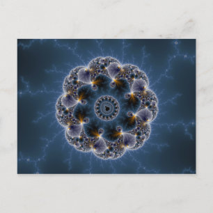 Cartão Postal Arte Fractal de Seixos