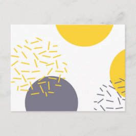 Cartão Postal Arte geométrica moderna, descolada e trendy