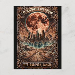 Cartão Postal Arte Gótico de Overland Park, KS Viagens de Terr