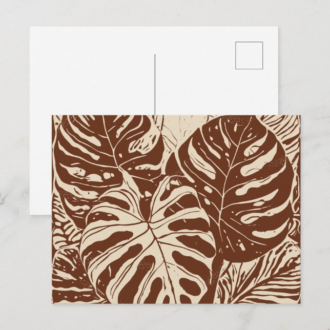 Cartão Postal Arte havaiana (Frente/Verso)