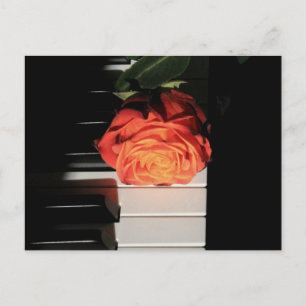 Cartão Postal Arte Incrível de Piano