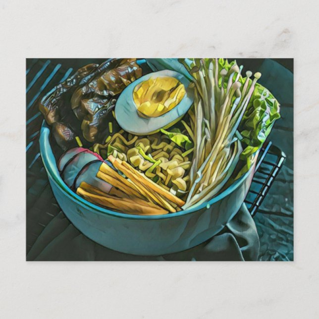 Cartão Postal Arte Japonês Retro (Frente)