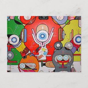 Cartão Postal arte louca