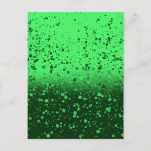 Cartão Postal Arte Minimalista Esmeralda Rica