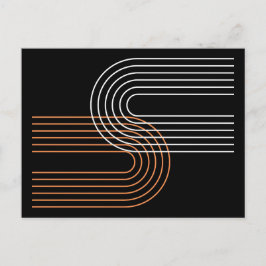 Cartão Postal arte moderna contemporânea da linha de arco arte m