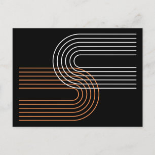 Cartão Postal arte moderna contemporânea da linha de arco arte m
