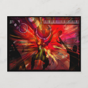 Cartão Postal Arte musical