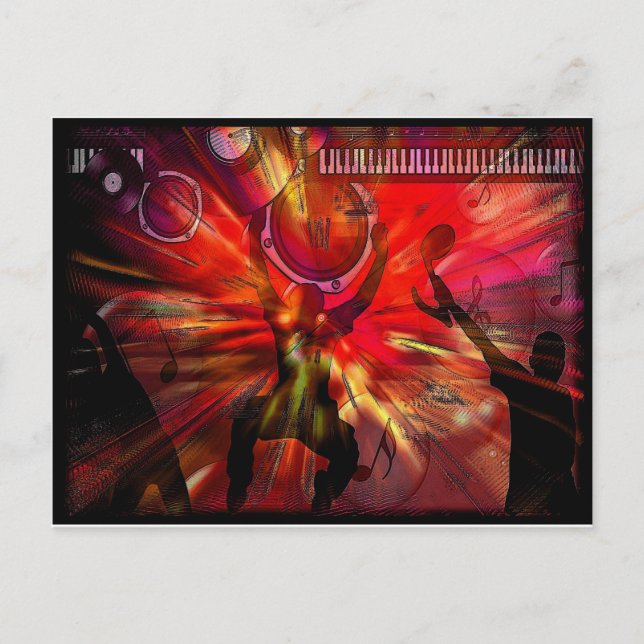 Cartão Postal Arte musical (Frente)