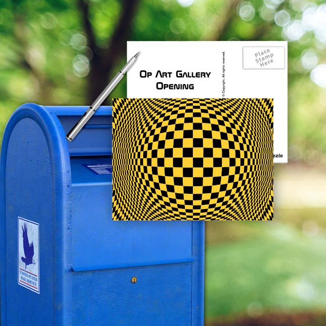 Cartão Postal Arte Op (Op Art Postcard
)