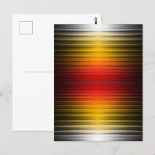 Cartão Postal Arte Padrão de Cores de Campo Plasmático de Reentr