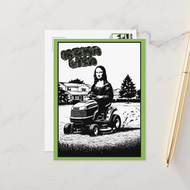 Cartão Postal Arte Paródica Divertida (Frente/Verso In Situ)