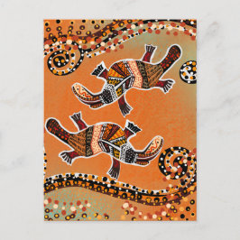 CARTÃO POSTAL ARTE PLATIPUS       