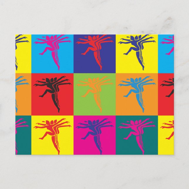 Cartão Postal Arte Pop Coreografia (Frente)