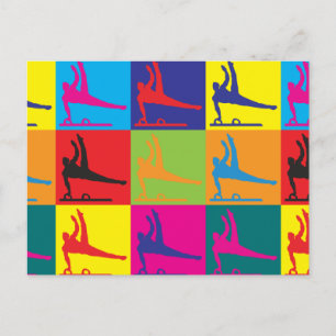 Cartão Postal Arte Pop da Ginástica