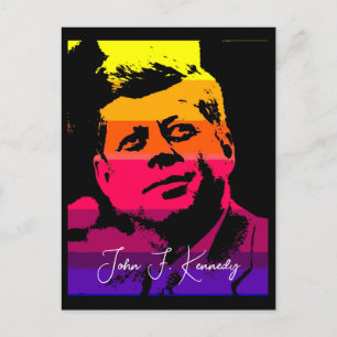 Cartão Postal Arte Pop Jack JFK John F. Kennedy