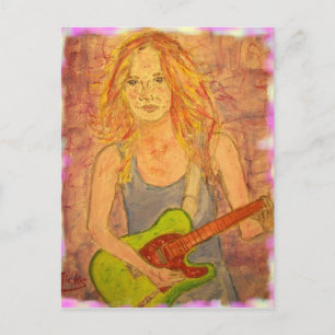 Cartão Postal arte popular rock