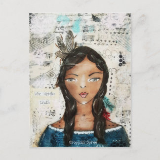 Cartão Postal Arte por Croppin Spree