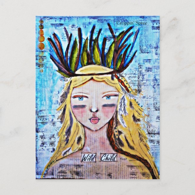 Cartão Postal Arte por Croppin' Spree (Frente)