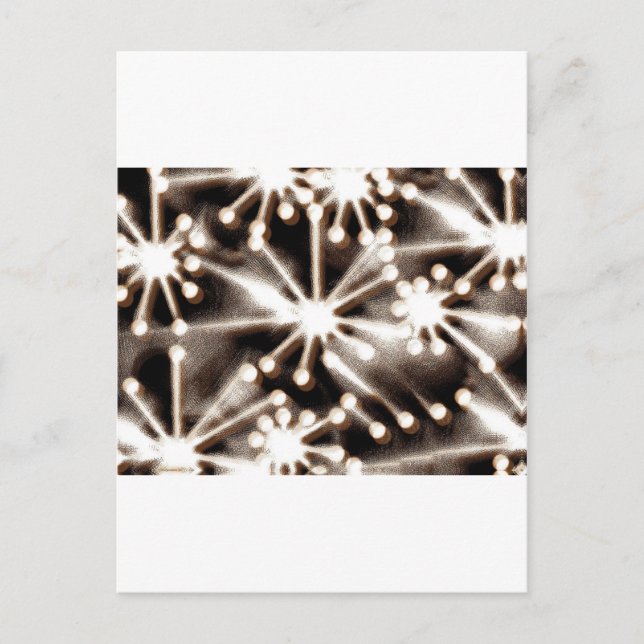 Cartão Postal Arte Preta e Branca Contemporânea (Frente)