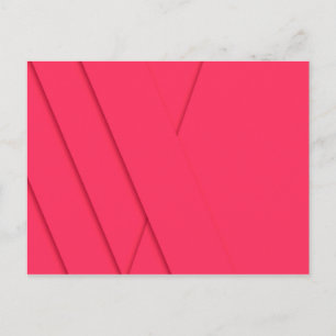 Cartão Postal Arte rosa, simples, moderna, elegante, legal, mode