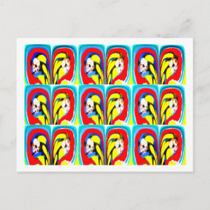 Cartão Postal Arte tropical