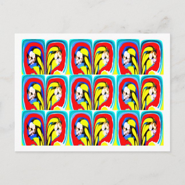 Cartão Postal Arte tropical (Frente)