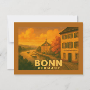 Cartão Postal Arte Urbana de Bonn Alemanha