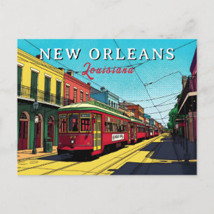 Cartão Postal Arte Urbana Inspirada em Nova Orleans