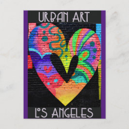 Cartão Postal Arte Urbana Legal de Los Angeles California