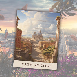 Cartão Postal Arte Viagens vintage da Igreja Cristã vaticano