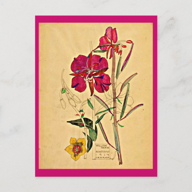 Cartão postal-Arte Vintage-Charles Rennie Mackinto (Frente)