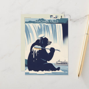 Cartão Postal Arte WPA Cataratas do Niágara