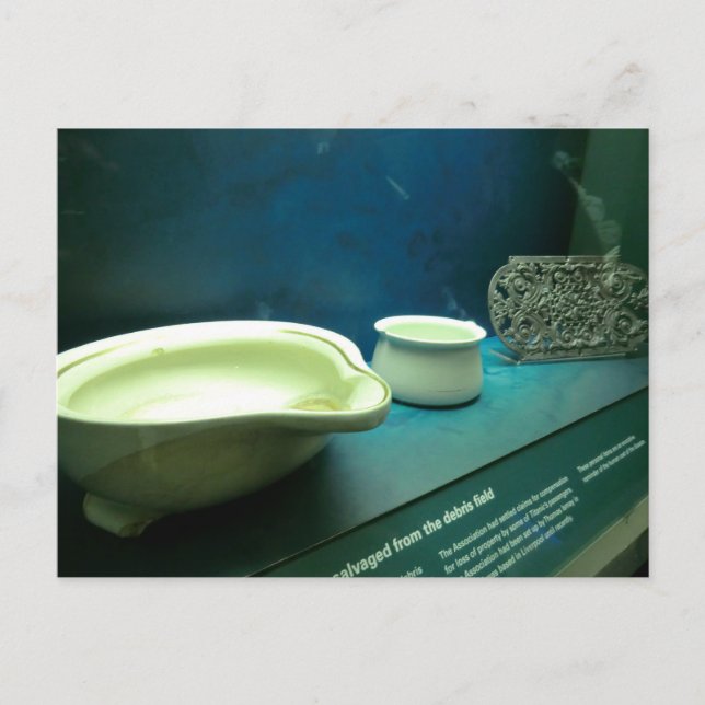 Cartão Postal Artefactos do Titanic (Frente)