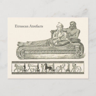 Cartão Postal Artefatos Etruscan