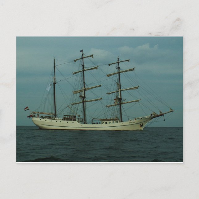 Cartão Postal Artemis de Tall Ship (Frente)