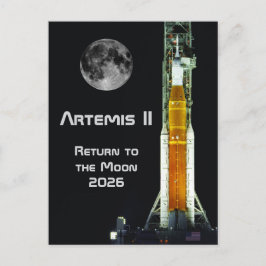 Cartão Postal Artemis II Moon Mission