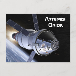 Cartão Postal Artemis Orion SLS Moon Mission