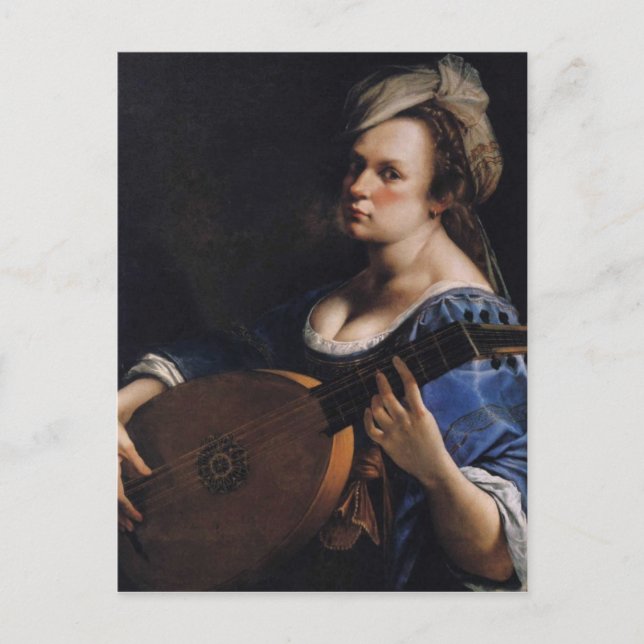 Cartão Postal Artemisia Gentileschi Art (Frente)