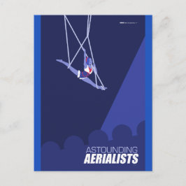Cartão Postal Artes do Circo de Brattleboro - Aerialistas Espeta