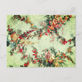 Cartão Postal Artes Industriais Florais do século 19