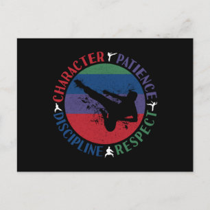 Cartão Postal Artes Marciais - Valores Fundamentais do Caratê
