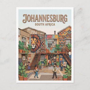 Cartão Postal Artes no Main Johannesburg África do Sul