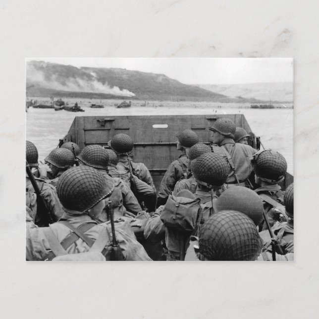 Cartão Postal Artesanato de aterrissagem LCVP se aproximando da  (Frente)