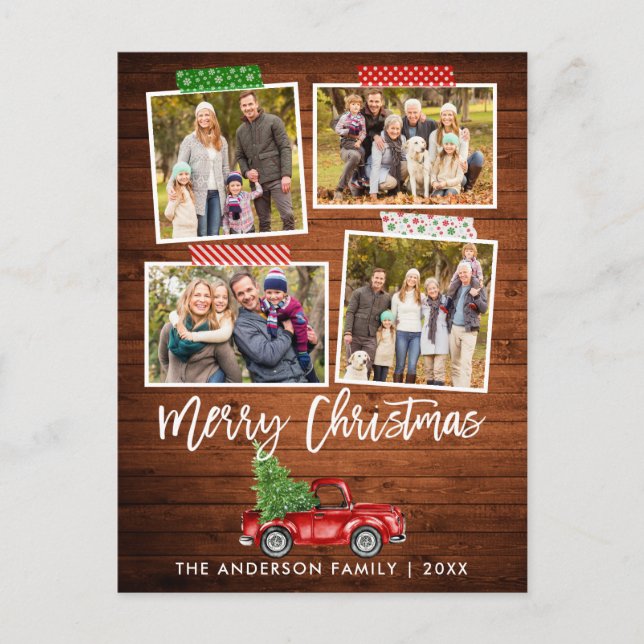 Cartão Postal Artesanato Escoteiro Fita Fita de Natal Madeira Ca (Frente)