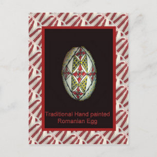 Cartão Postal Artesanato tradicional romeno artesanal