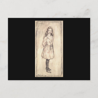 Cartão Postal Arthur Rackham Alice No País Das Maravilhas